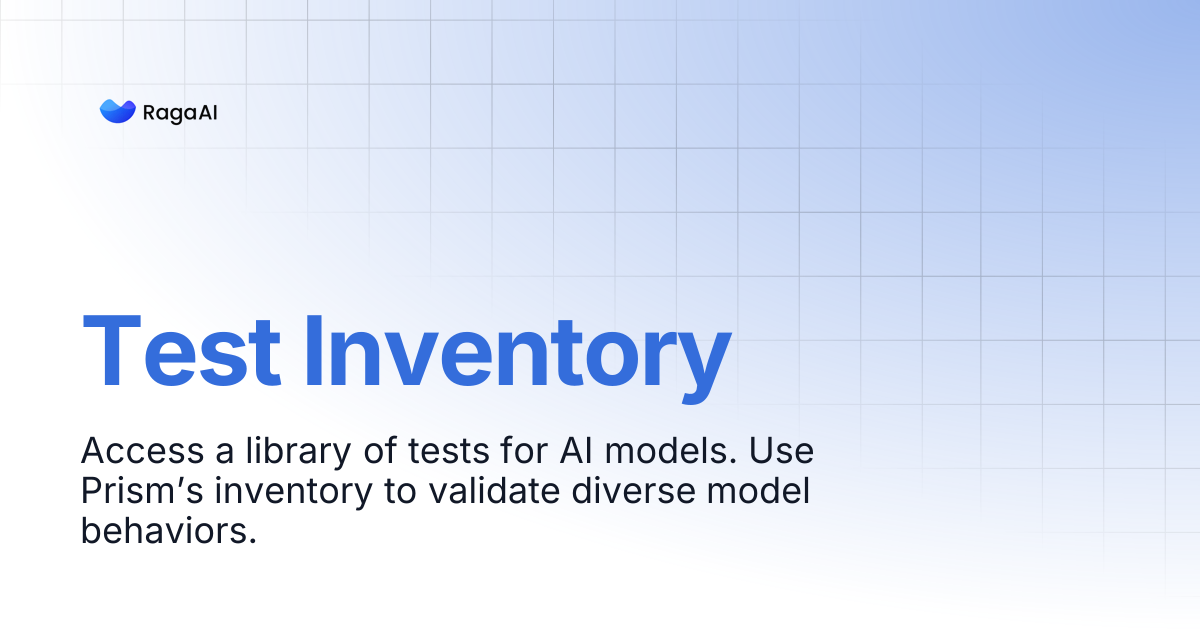 Test Inventory | RagaAI