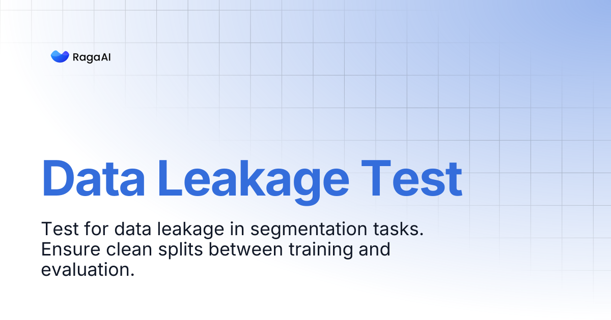 Data Leakage Test | RagaAI